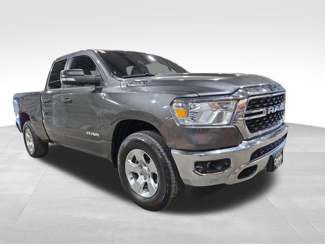 2022 RAM 1500 Big Horn in Black — front three-quarter view