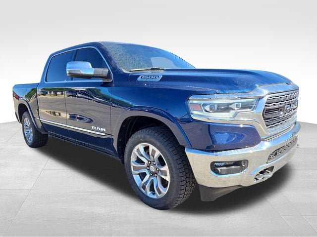 2024 RAM 1500 Limited in Gray — front three-quarter view