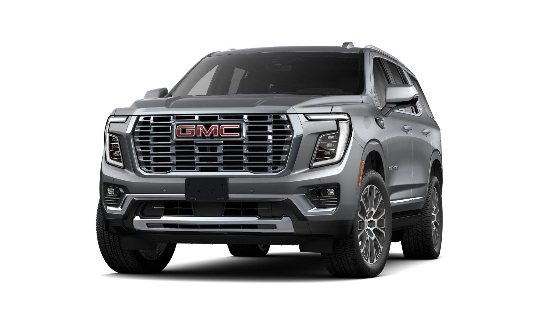 2026 GMC Yukon Denali in Sterling Metallic — front three-quarter view