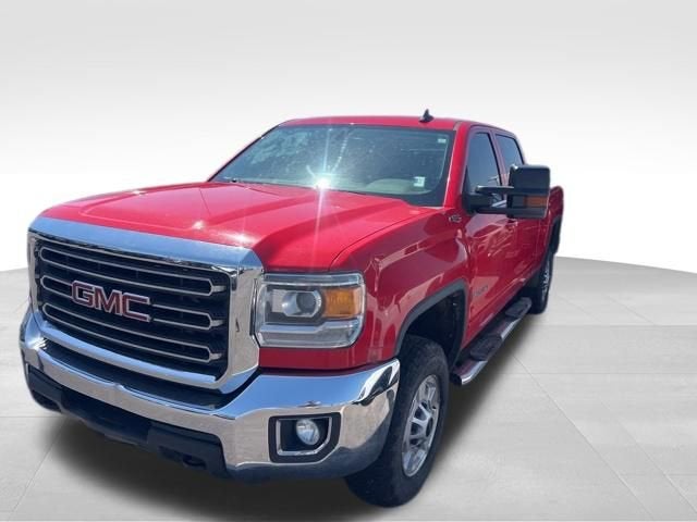 2017 GMC Sierra 2500 HD SLE in Cardinal Red — front three-quarter view