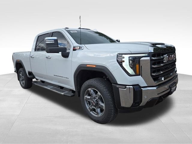 2026 GMC Sierra 2500 HD SLT in Summit White — front three-quarter view