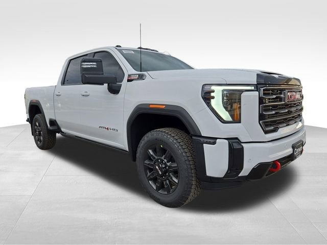 2026 GMC Sierra 2500 HD AT4 in Summit White — front three-quarter view