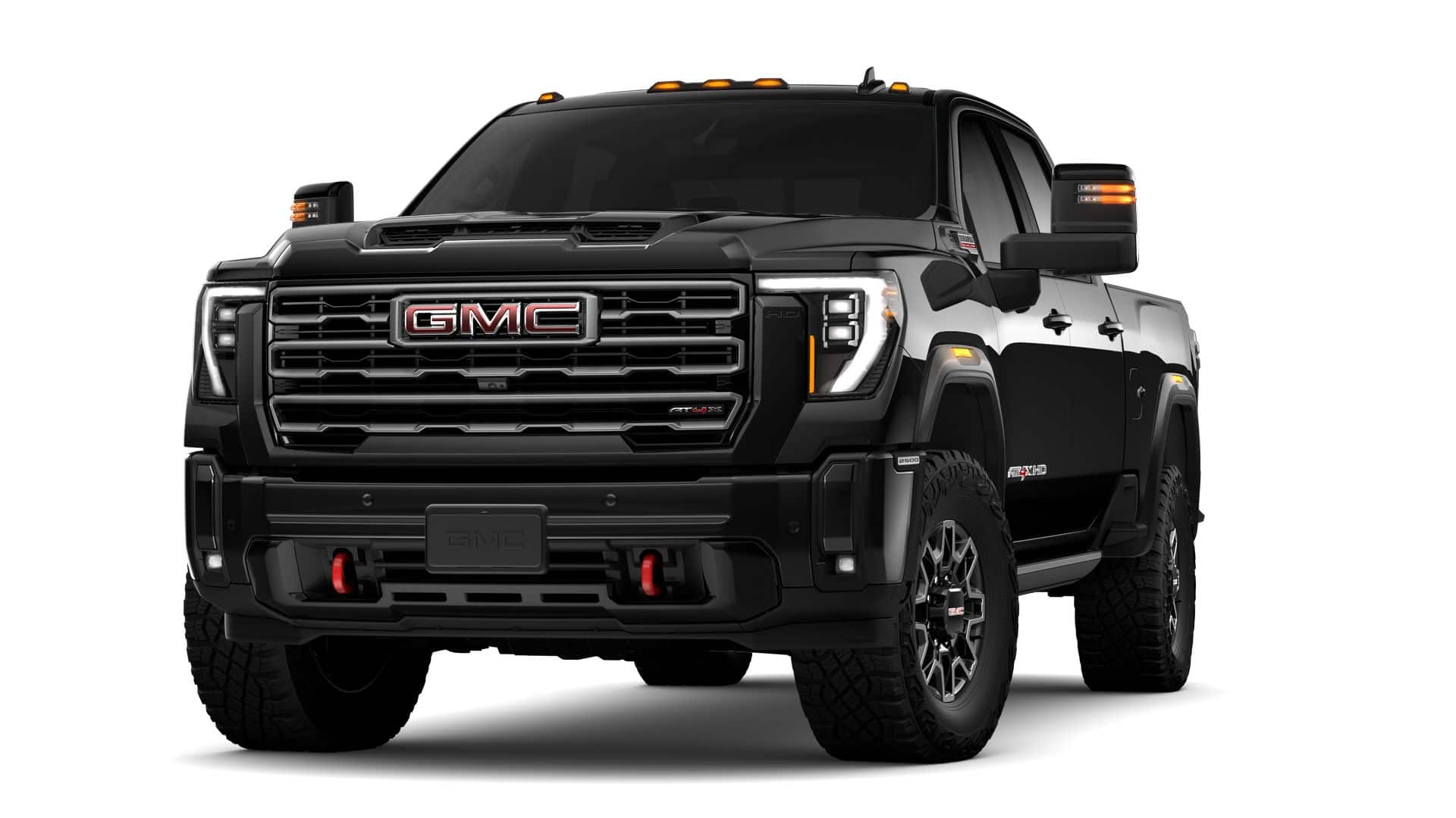 2026 GMC Sierra 2500 HD AT4X in Onyx Black — front three-quarter view