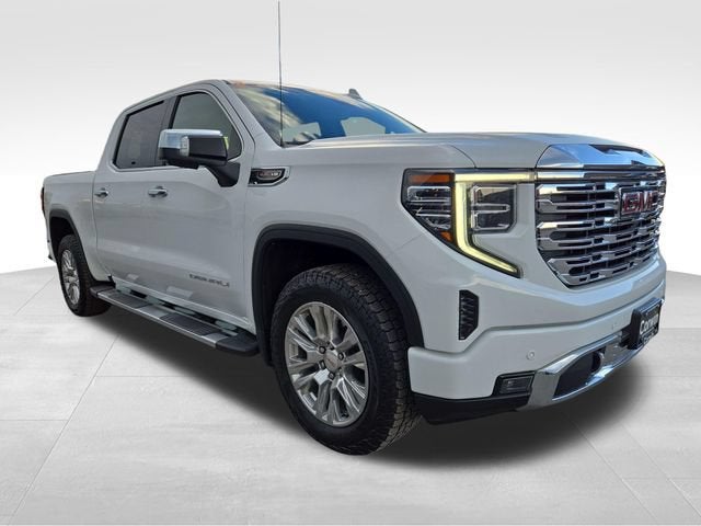 2024 GMC Sierra 1500 Denali in Summit White — front three-quarter view