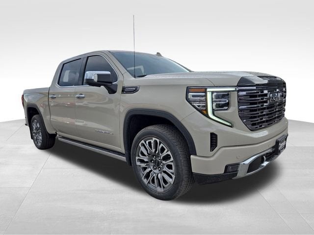 2026 GMC Sierra 1500 Denali Ultimate in Coastal Dune — front three-quarter view
