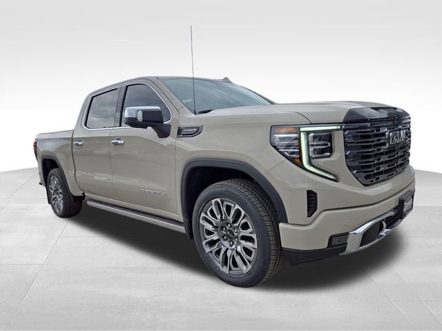 2026 GMC Sierra 1500 Denali Ultimate in Coastal Dune — front three-quarter view