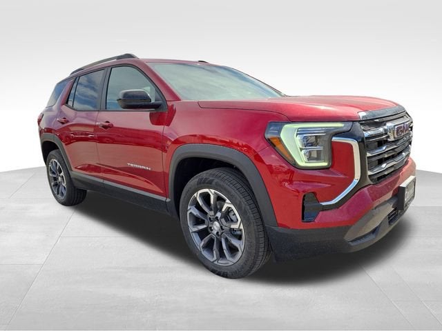 2026 GMC Terrain Elevation in Volcanic Red Tintcoat — front three-quarter view