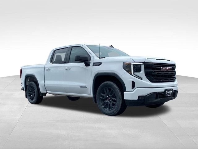 2024 GMC Sierra 1500 Elevation in Summit White — front three-quarter view
