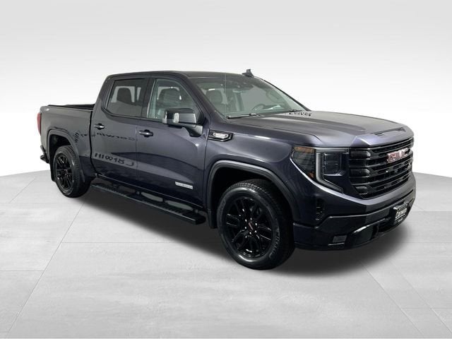 2022 GMC Sierra 1500 Elevation in Titanium Rush Metallic — front three-quarter view
