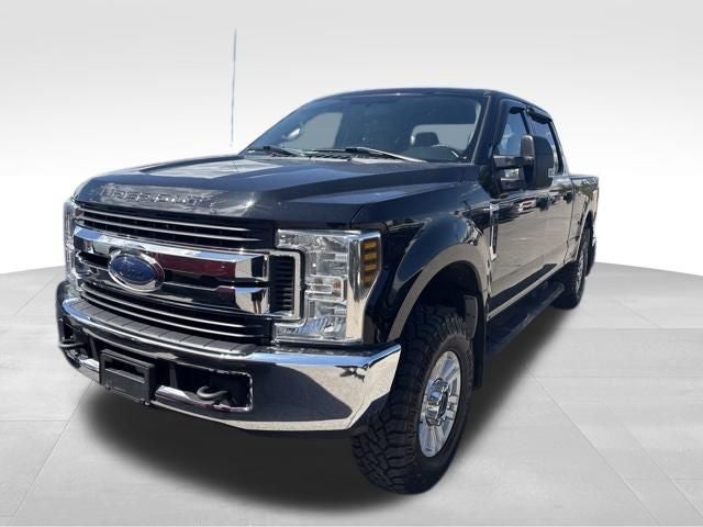 2019 Ford F-250SD XL in Agate Black Metallic — front three-quarter view