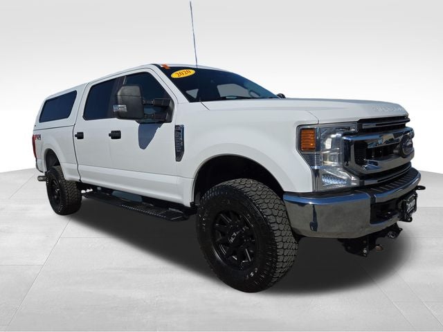 2020 Ford F-250SD XL in Oxford White — front three-quarter view
